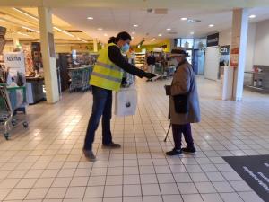 Zahvala prostovoljcem za razdeljevanje mask 3